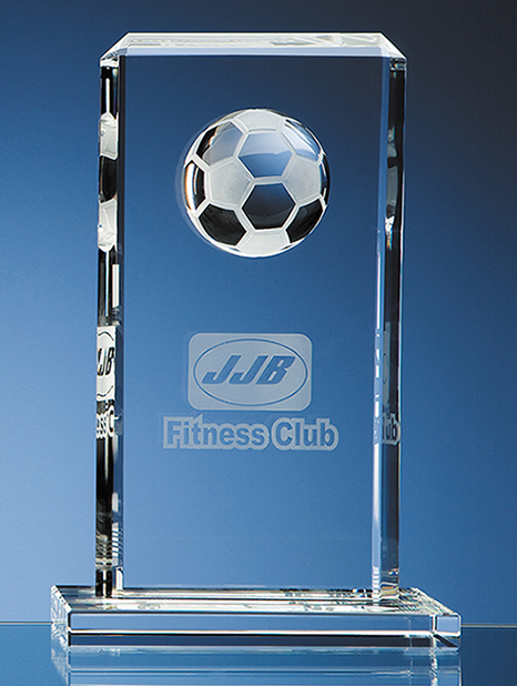 Large image for Optical Crystal Rectangular Football Award